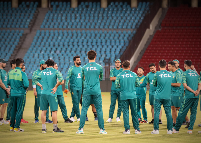 Pakistan Cricket Team Practice.